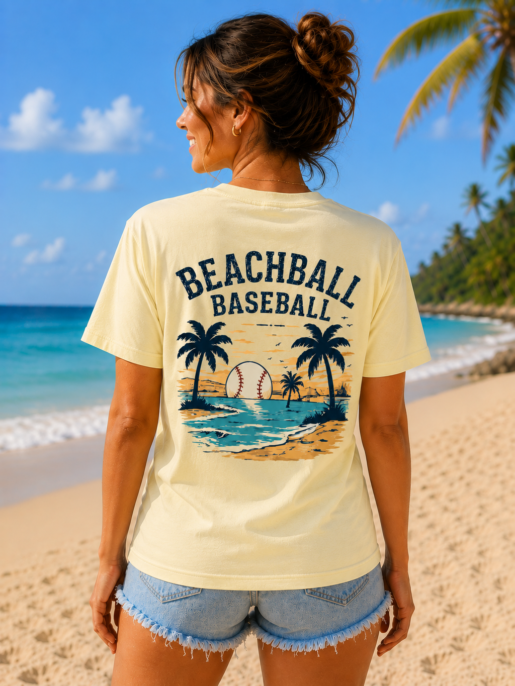 Women's T-shirt "Baseball & Tan lines"