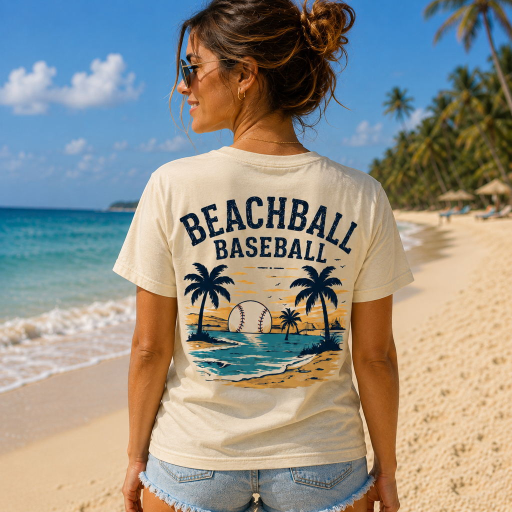 Women's T-shirt "Baseball & Tan lines"