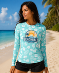 Women's Long Sleeve Rash Guard - Large Logo