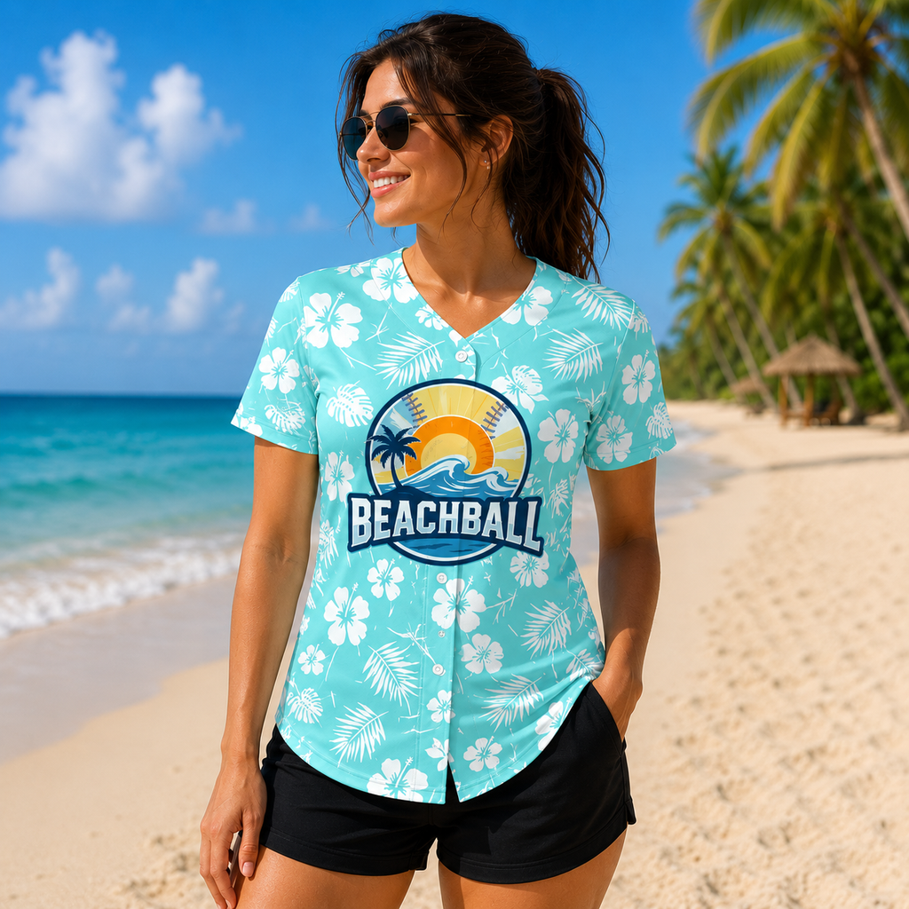 Women's Button-up Shirt - Large Logo