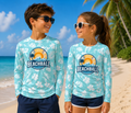 Youth Long Sleeve Rash Guard - Large Logo