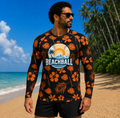 Men's Long Sleeve Rash Guard - Large Logo