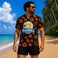 Men's Button-up Shirt - Large Logo