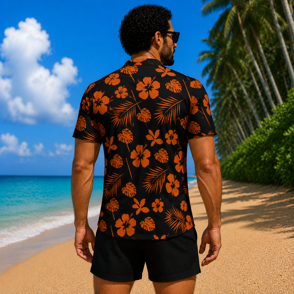 Men's Button-up Shirt - Large Logo