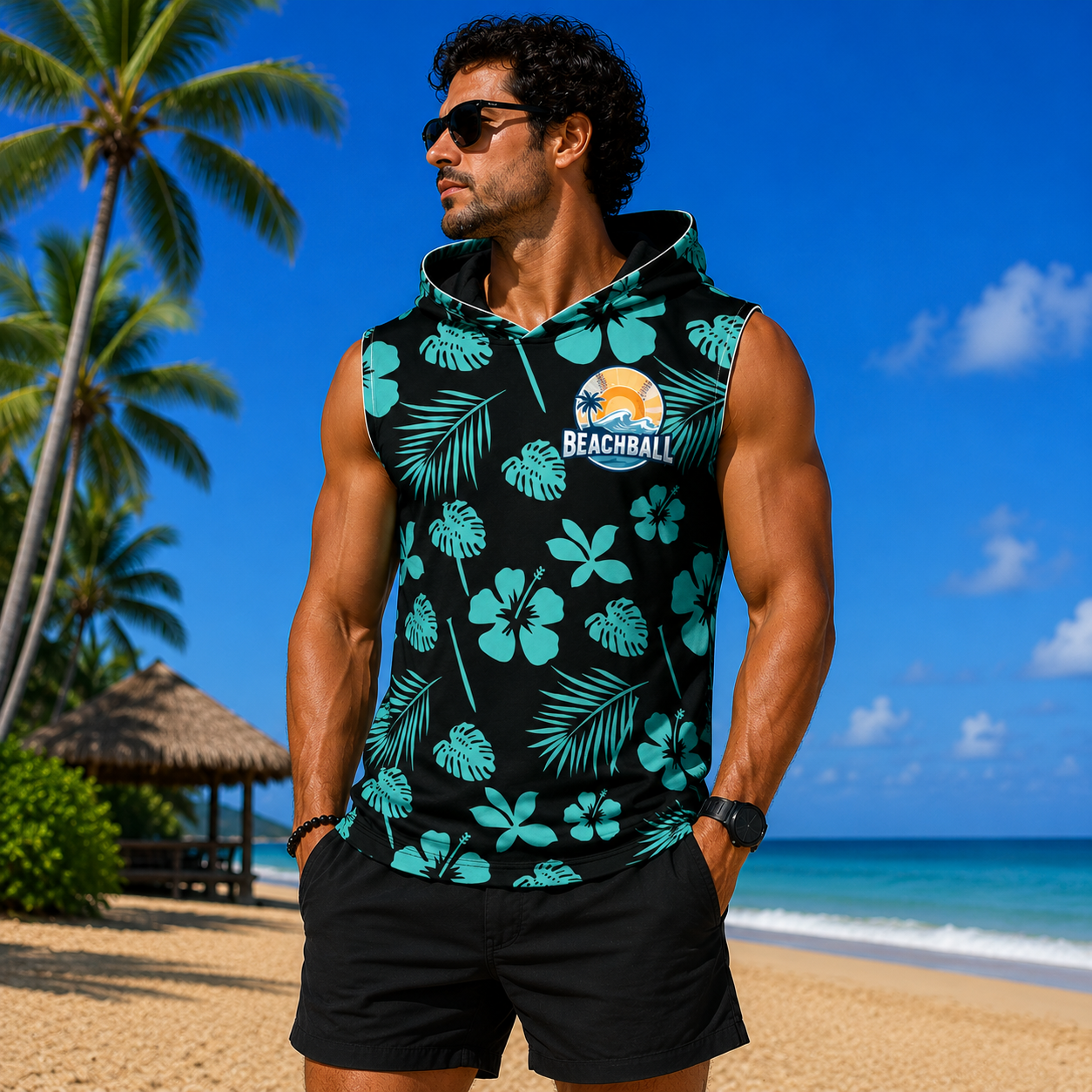 Sleeveless Hoodie - Small Logo