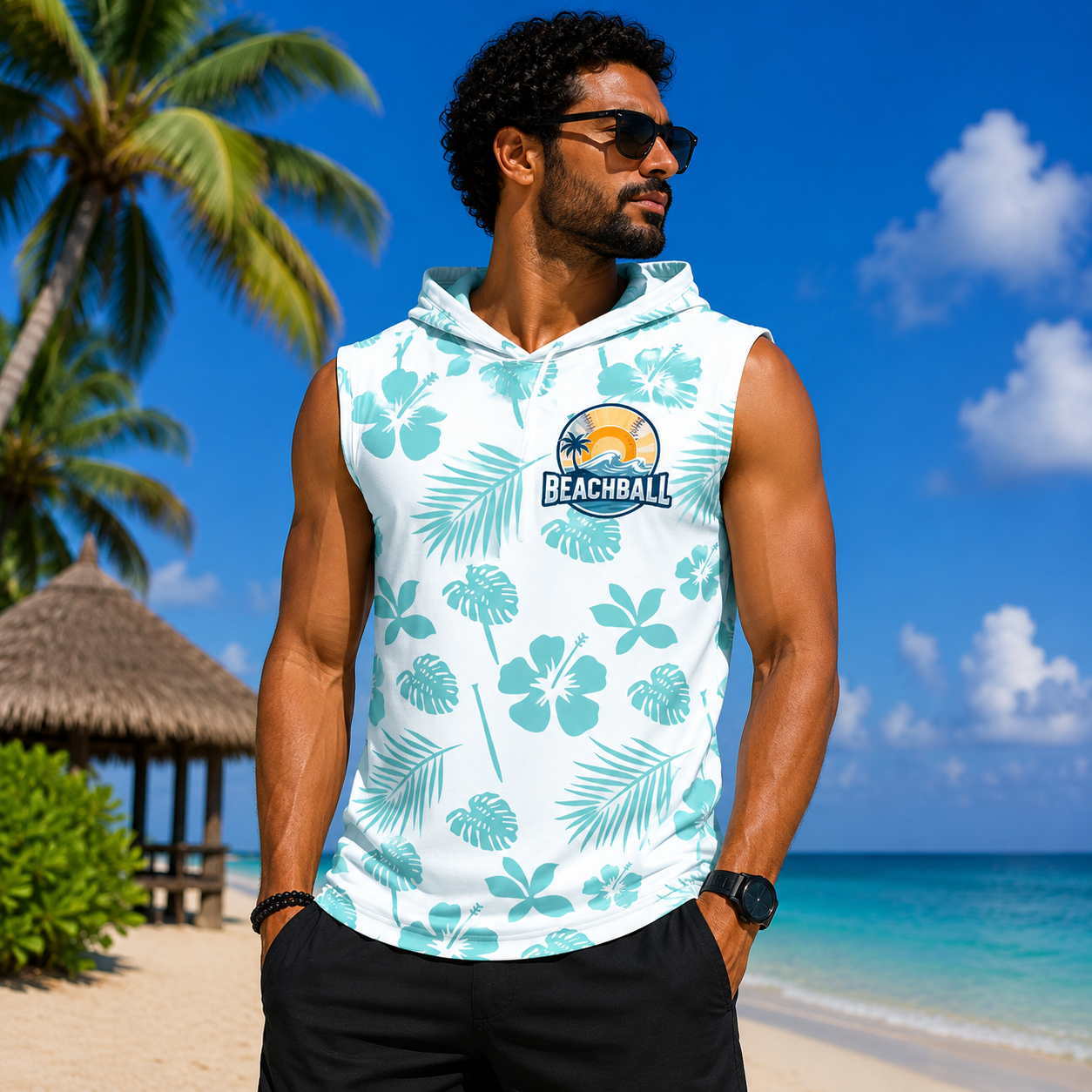 Sleeveless Hoodie - Small Logo