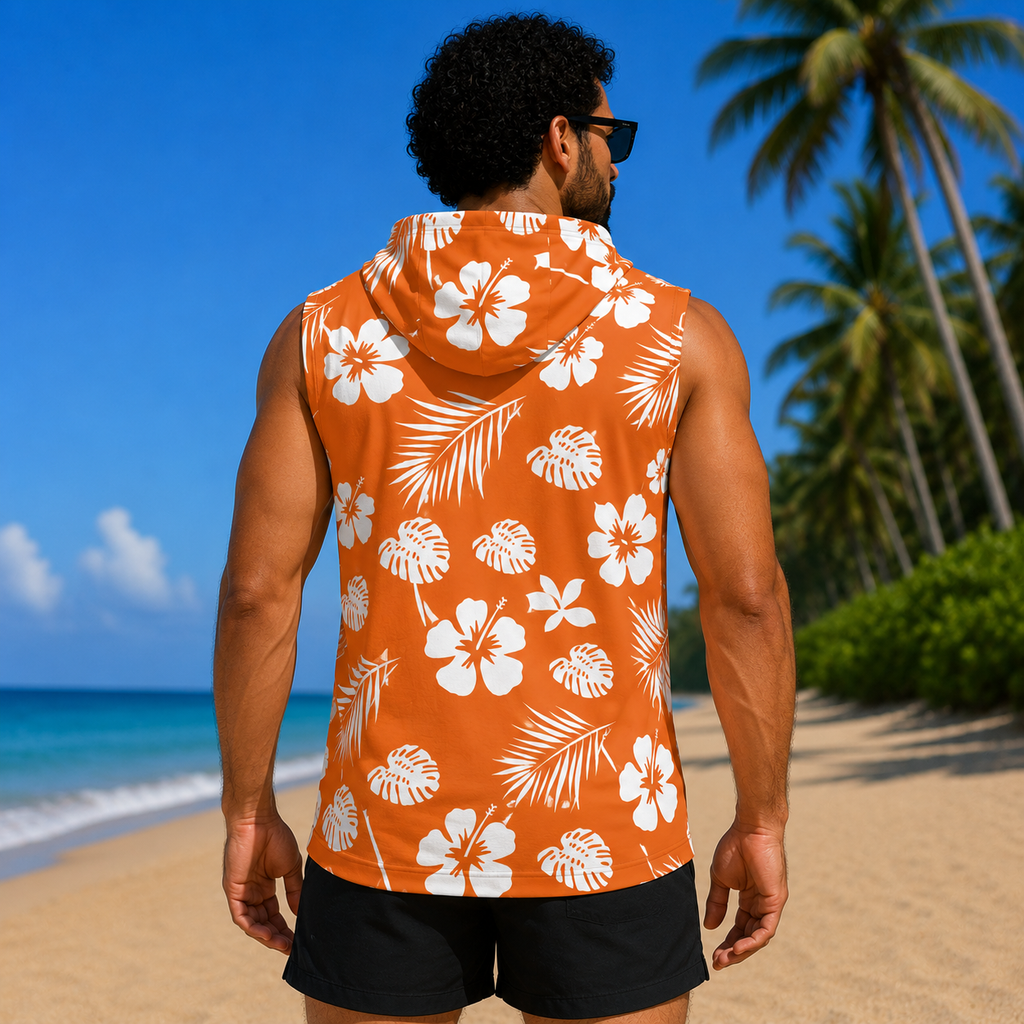 Men's Sleeveless Hoodie - Large Logo