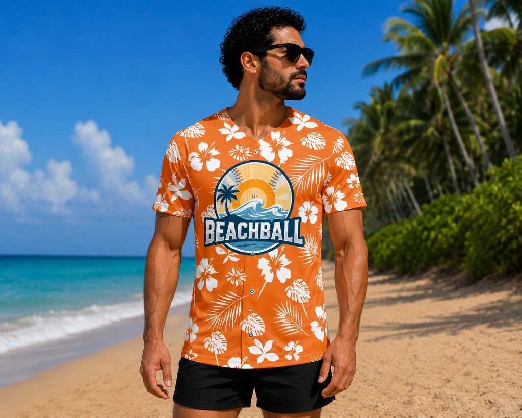 Men's Button-up Shirt - Large Logo